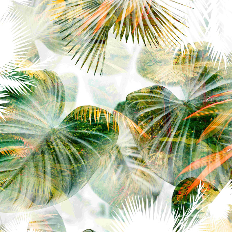 Tropical Lush - Photographie sur toile tendue, H 12 po x l 12 po, Non, Toile tendue