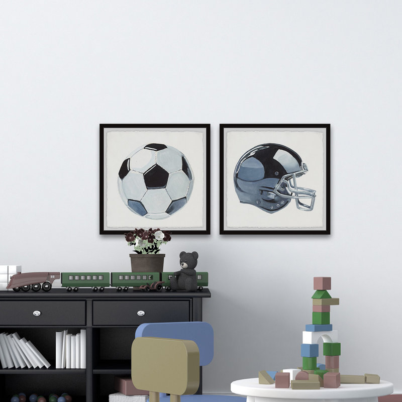 «Ball Games Diptych», art encadré 2 pièces, H 32 po x l 32 po x P 1,5 po