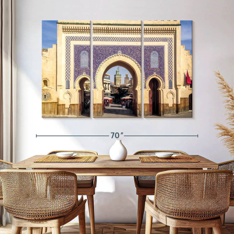 Porte Bab Bou Jeloud, H 42 po x l 65 po
