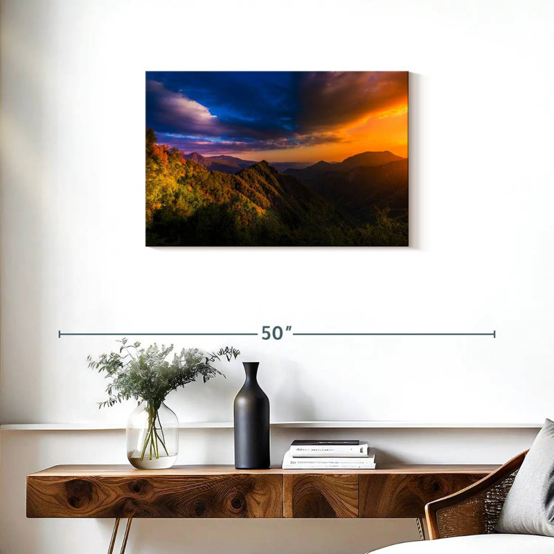 Alvord Sunset At Sequoia National Park, 20" H x 30" W