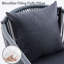 Chaise de patio d'extérieur avec coussin Wricker-1445862534