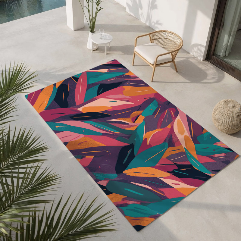 Nexus Burst Indoor And Outdoor Area Rug, Rectangle 3' x 5'