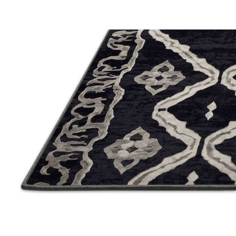 Silky Soft Plush Gray Area Rug, Square 7'