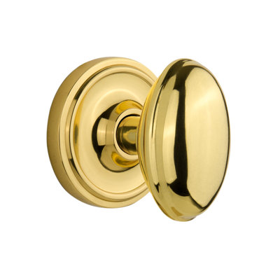 Bouton de porte de mortaise intérieure avec rosette classique homestead