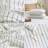 XINMIANFANG Striped Duvet Cover Set 100% Washed Cotton Comforter Cover for All Seasons Linen Feel Bedding Set-117357614-117357613
