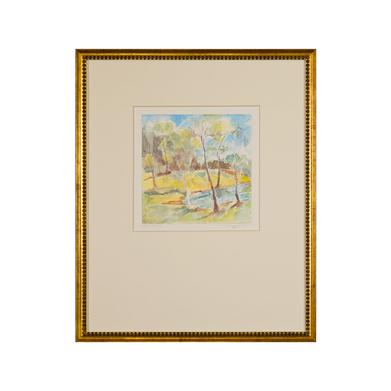 «Lake Sketch» par Daughdrill - peinture encadrée