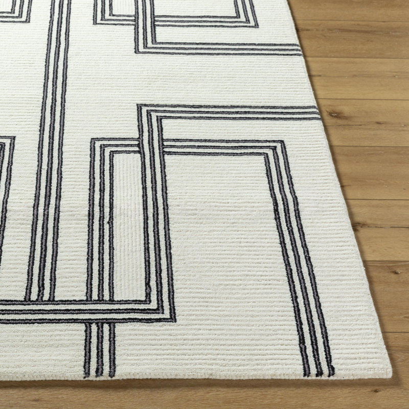 Jaykwon Modern Hand Tufted Area Rug, Rectangle 8' x 10'