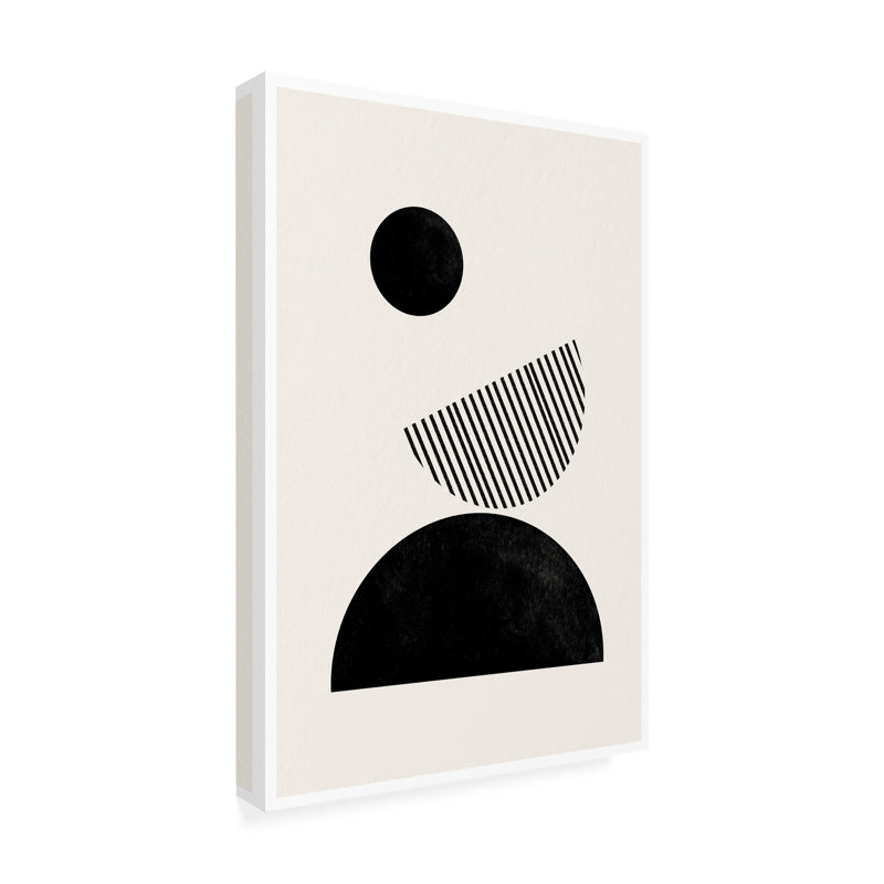 Moderne et contemporain BaB No11 sur toile, H 19 po x l 12 po x P 2 po