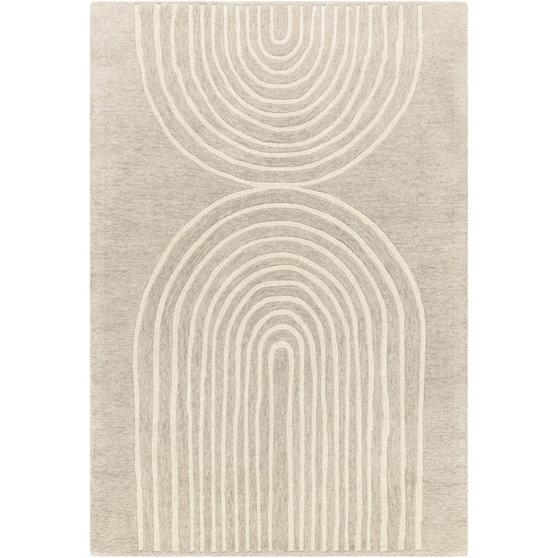 Tapis rectangulaire en laine Makinze, Rectangle 2 pi x 3 pi
