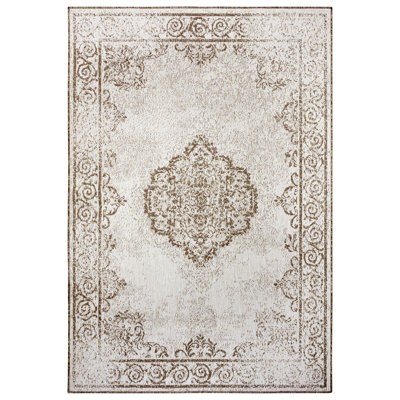 Cebu Flatweave Faded Brown Rug