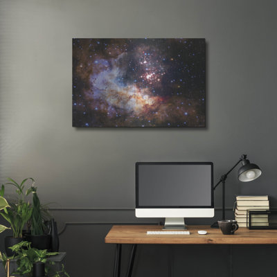 Télescope céleste Hubble, art mural en métal