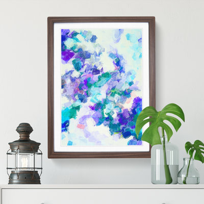 Splash of Life Abstract 1 Piece Single Picture Frame Painting