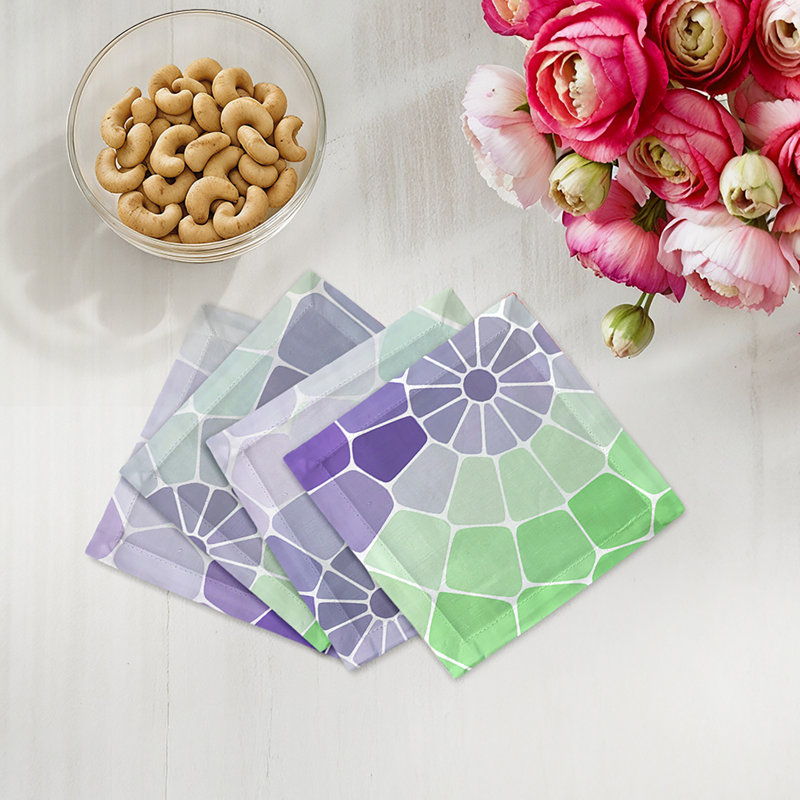 Mosaico Cotton Sateen Cocktail Napkins, St Germain