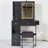 29.2" Small Size Desktop LED Light Vanity Table and Cushioned Stool-247778753