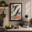 Kingfishers in Bloom Botanical - Wrapped Canvas-1552311313-1552311316