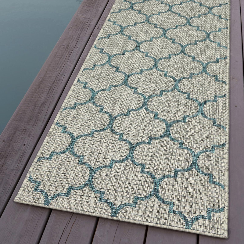 Bethany-Mai Geometric Gray Area Rug, Runner 2'7" x 10'