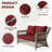 5" Loveseat Cushion Water Repellent & UV-Resistant Patio Furniture Cushions, Removable Outdoor Couch Cushions With Hidden Zipper & Adjustment Staps For Couch, Bench, And Swing-985681029