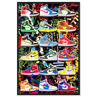 "Bold Sneaker Collection", art urbain graffiti sur toile par Notoriart