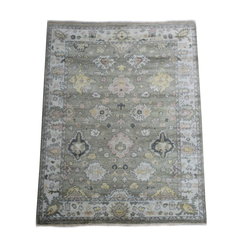 Tapis vert 9 x 12 Oushak