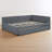 Full Size Linen Upholstered Daybed Sofa Bed With Trundle ,Wood Slats,No Box Spring Needed-1914059479