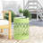 Outdoor Metal End Table -Large-2021883705