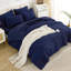 Ensemble d'édredon pour grand lit Andency vert foncé - 7 pièces Ensembles d'édredon pour grand lit, ensemble de lit léger uni avec édredon, draps, taies d'oreiller et taies décoratives-124612820-124612830
