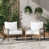 Structure brune / Coussin blanc est en rupture de stock