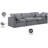 Itala 105'' Velvet Sofa-94482271