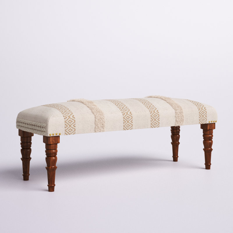 Athena Cotton Upholstered Bench