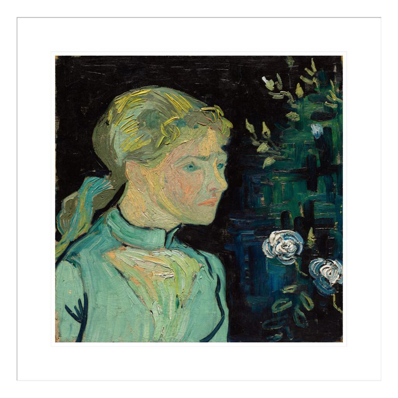 Adeline Ravoux par Vincent van Gogh, impression giclée encadrée, H 23,5 po x l 23,55 po