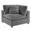 Canapé modulaire 2 pièces Caylie - gris anthracite-304400105