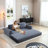 2-In-1 Folding Convertible Sofa Bed, Modern Corduroy Sleeper Couch With 2*Pillows, Futon Modular Upholstered Boneless Sofa With Pull-Out Bed,Folding Floor Modular Couch For Living Room-43553646-43553636