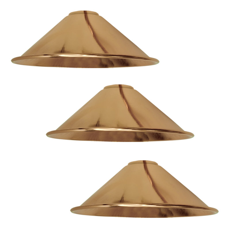 Veltri 10cm H Metal Cone Shape Pendant Shade ( Uno ), French Gold