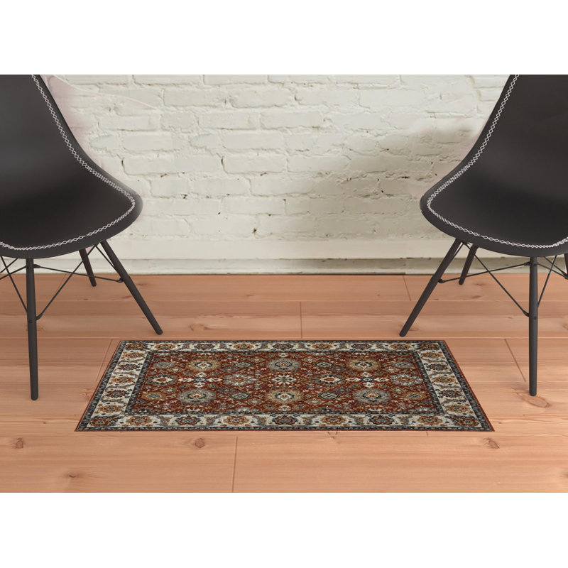 Hovis Oriental Indoor Rug, Rectangle 2' x 3'