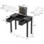 Bureau de coiffeuse multifonctionnel avec éclairage réglable à 3 niveaux, miroir rabattable et rangement pour un bureau à domicile compact