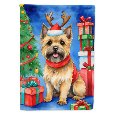Drapeau de Noël maison de renne