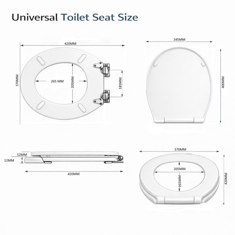 Wooden Toilet Seat With Unique Design 18 Inch Mdf Wood 