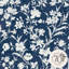Laura Ashley Rye Midnight Seaspray Blue Removable Wallpaper-2072612549