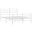 Vidaxl Metal Bed Frame With Headboard And Footboard-92443578