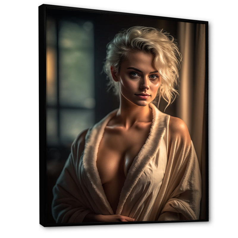 «Duna Gorgeous Morning Glory I», reproduction sur toile, H 40 po x l 30 po x P 1,5 po, Cadre flottant noir