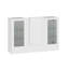 Modern Reception Desk With LED Lighting And Ample Storage For Office Or Retail Spaces