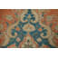 Tapis traditionnel géométrique en laine orange 3 x 4