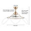 Ventilateur de plafond Nawatha