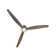 Hover 72-in Indoor/Outdoor Flush Mount Smart Ceiling Fan with Integrated LED + Remote