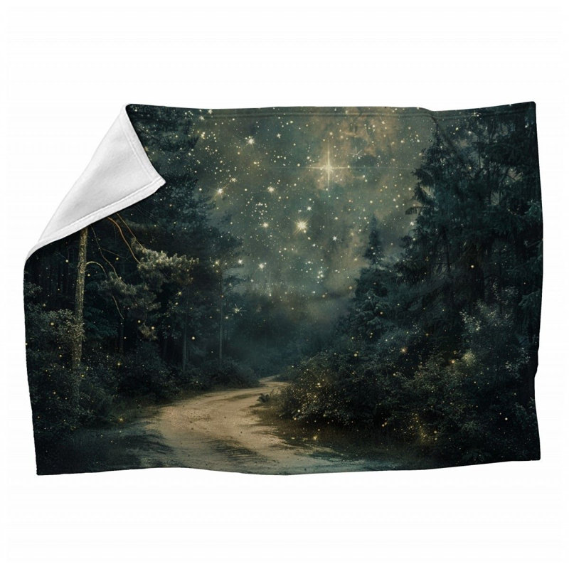 Machine Printed Throw Blanket, 50" x 60"