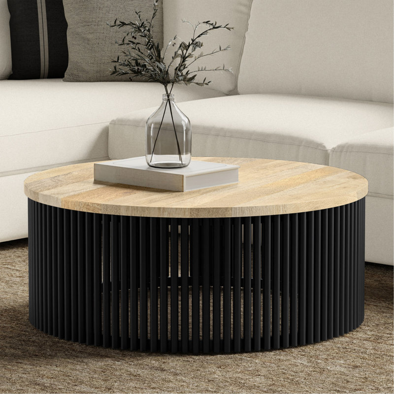 Table basse en bois de manguier massif Demy