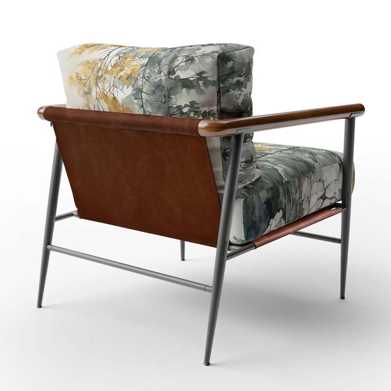 Chaise d'appoint Forest Minimalisme Guardians II - rembourrée Paysages, Noir