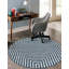 Tapis bleu contemporain Odawa-1098662851