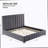 Dark Grey Queen Bed