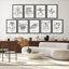 Art mural encadré, ensemble de galerie, collage, nettoyage, lavage, tableau de personnes, typographie, art moderne industriel noir et blanc pour chambre à coucher, salon, bureau - 11 po x 14 po x 9 po